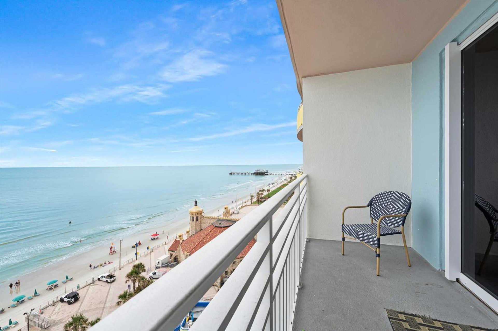 Luxury 11th Floor 1 Bedroom Direct Oceanfront Wyndham Ocean Walk Daytona | 1107